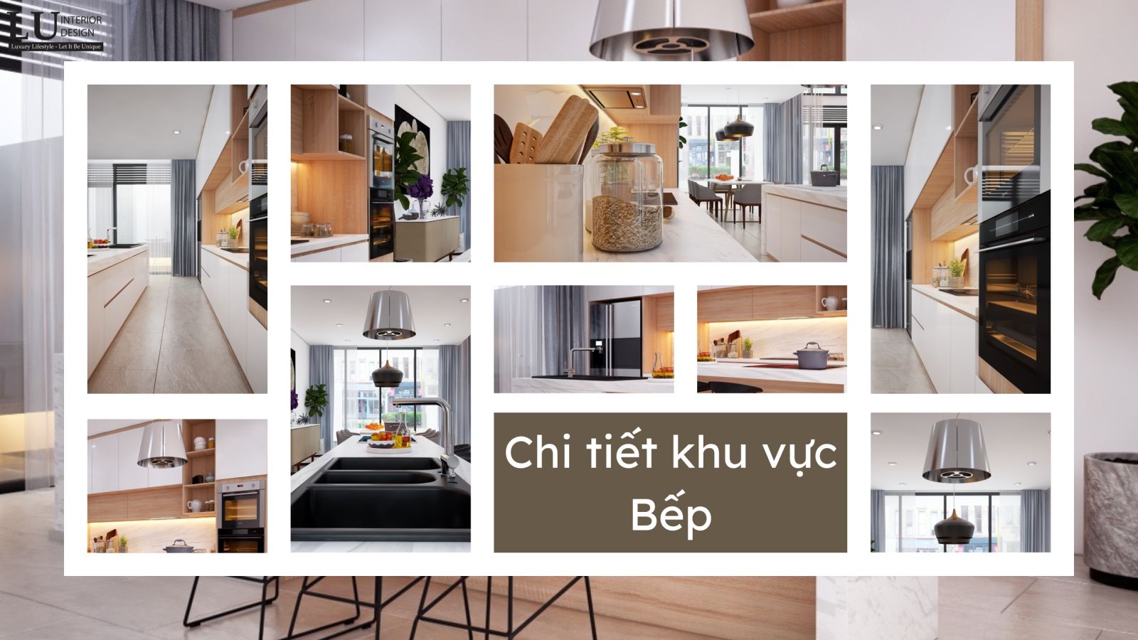 Từng chi tiết hoàn thiện chỉn chu trong khu vực bếp biệt thự quận 7