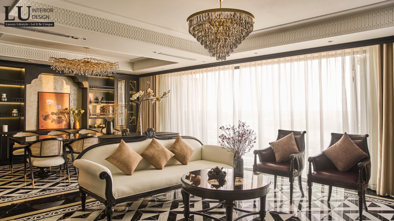 Nội thất phòng khách căn hộ Feliz En Vista