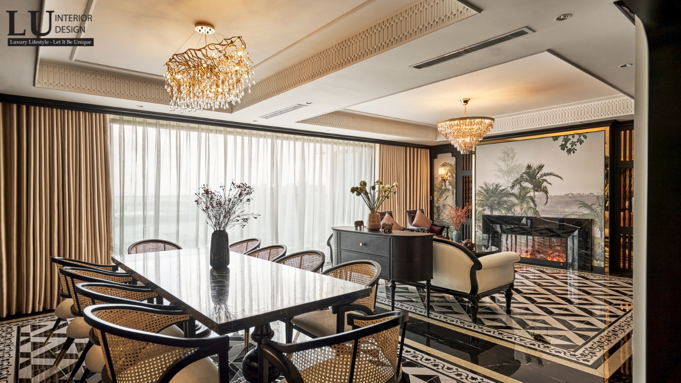 Phòng ăn mở trong căn hộ Feliz En Vista