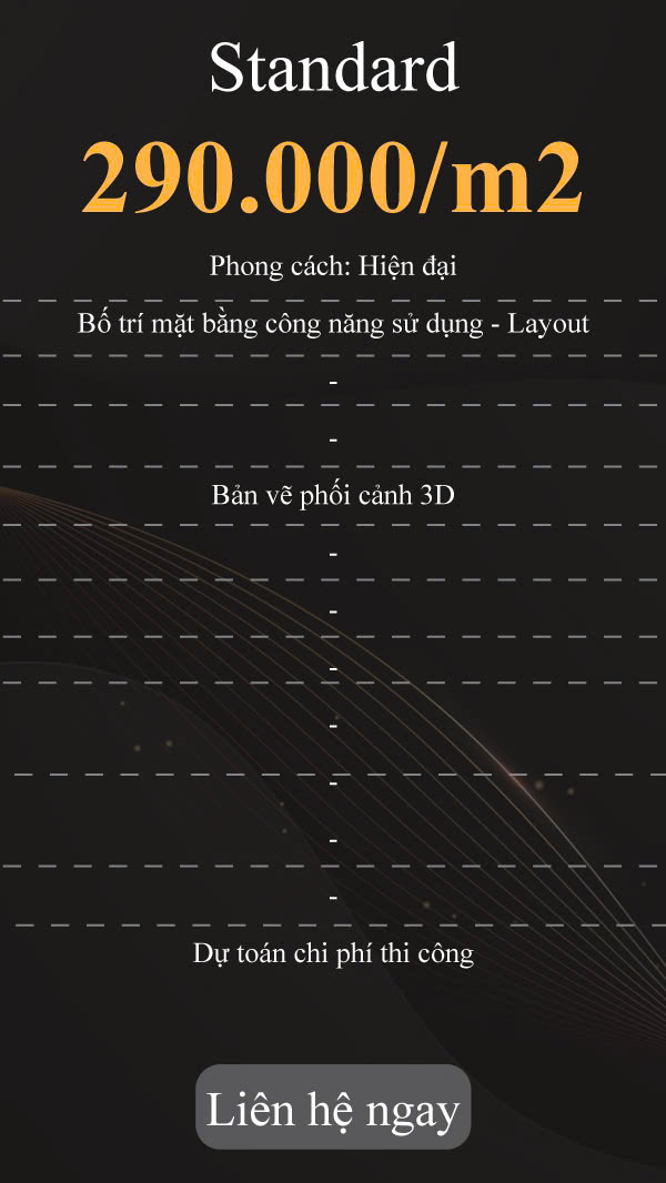 Bảng báo giá Gói Standard