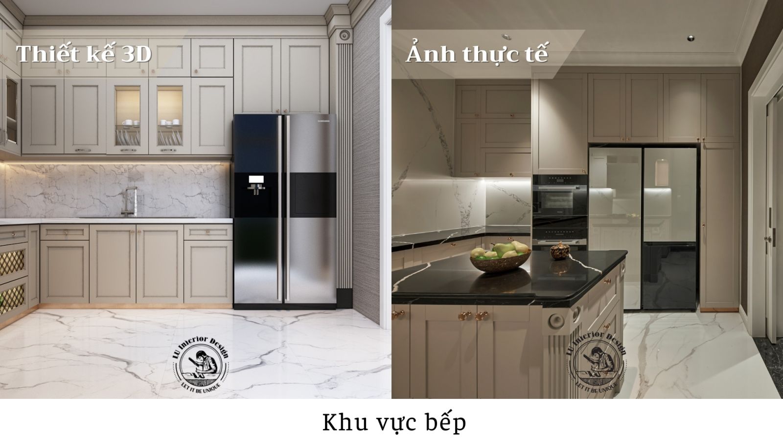 Không gian bếp biệt thự Victoria với thiết kế hiện đại
