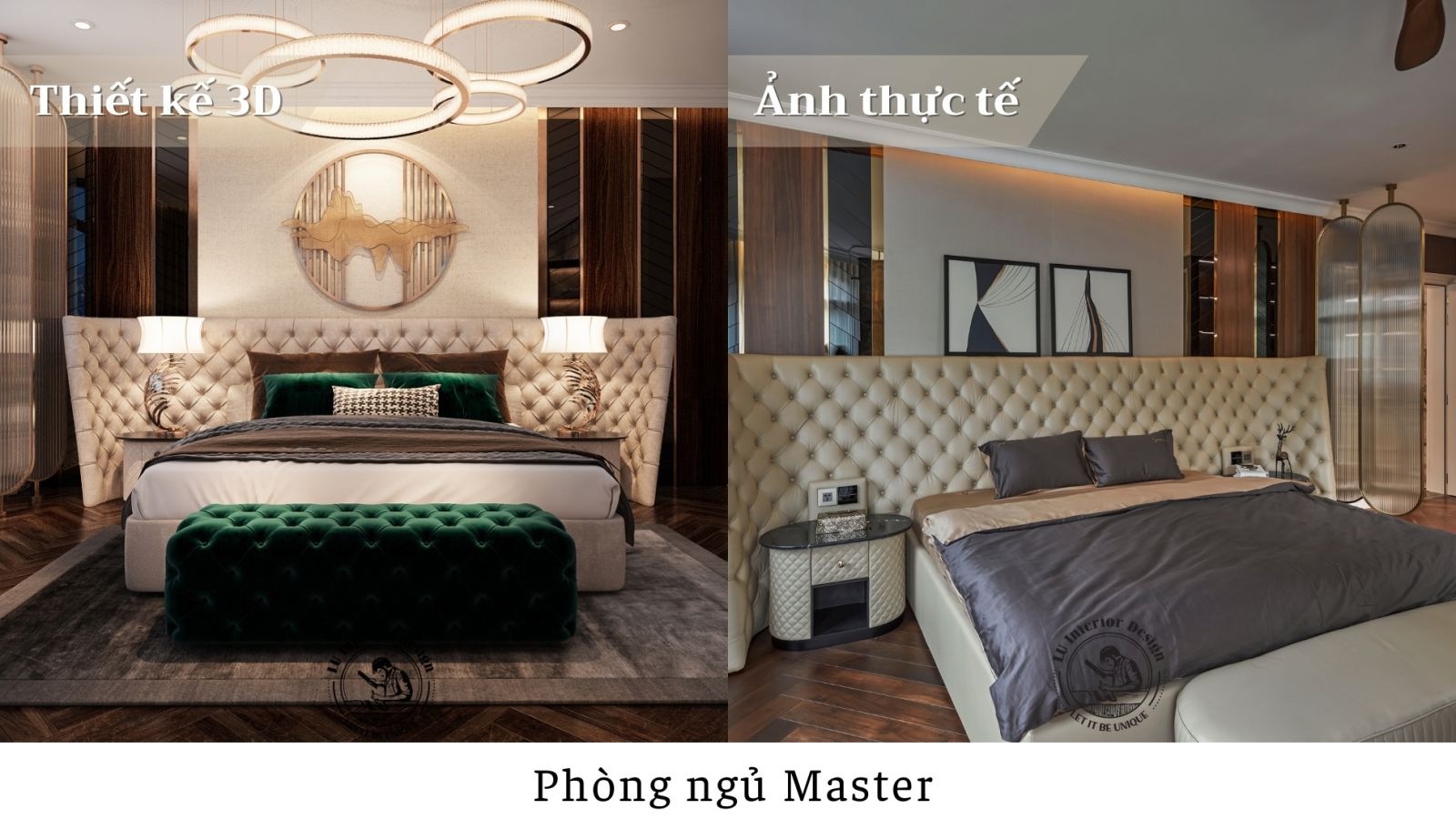Thiết kế phòng ngủ master biệt thự Victoria đẳng cấp