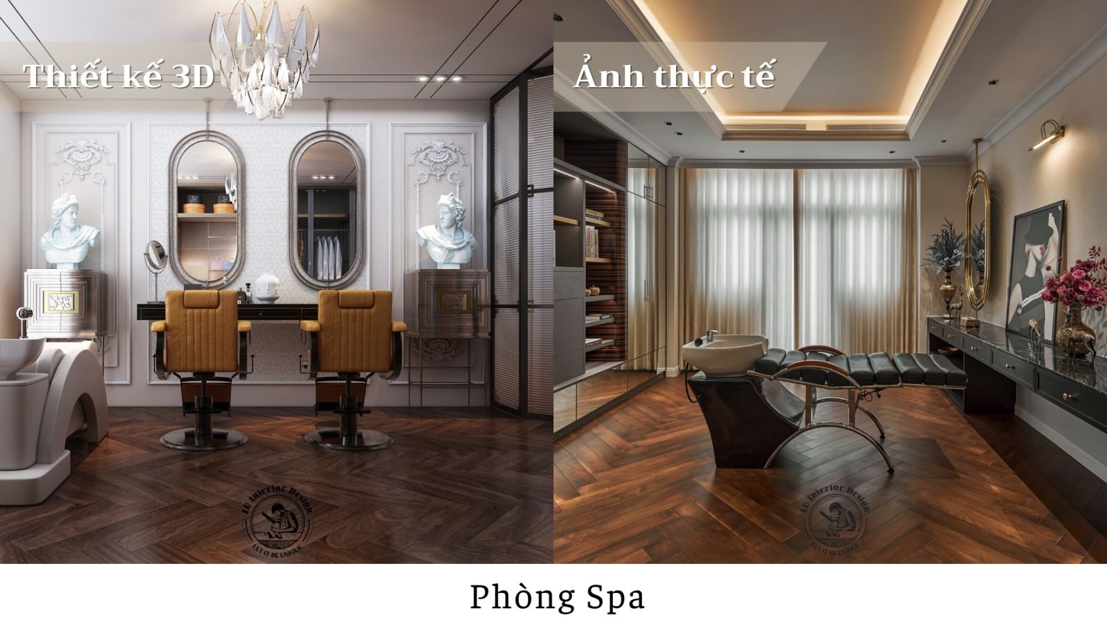 Thiết kế phòng spa tại gia trong biệt thự Victoria với gam màu trung tính, chất liệu gỗ và ánh sáng thư giãn