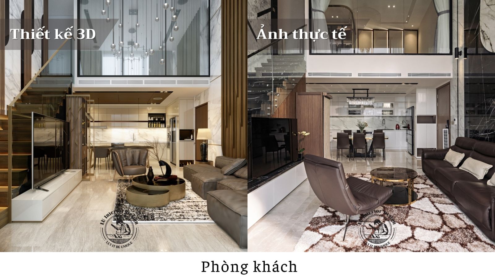 Thiết kế và thi công nội thất căn hộ duplex the view sang trọng