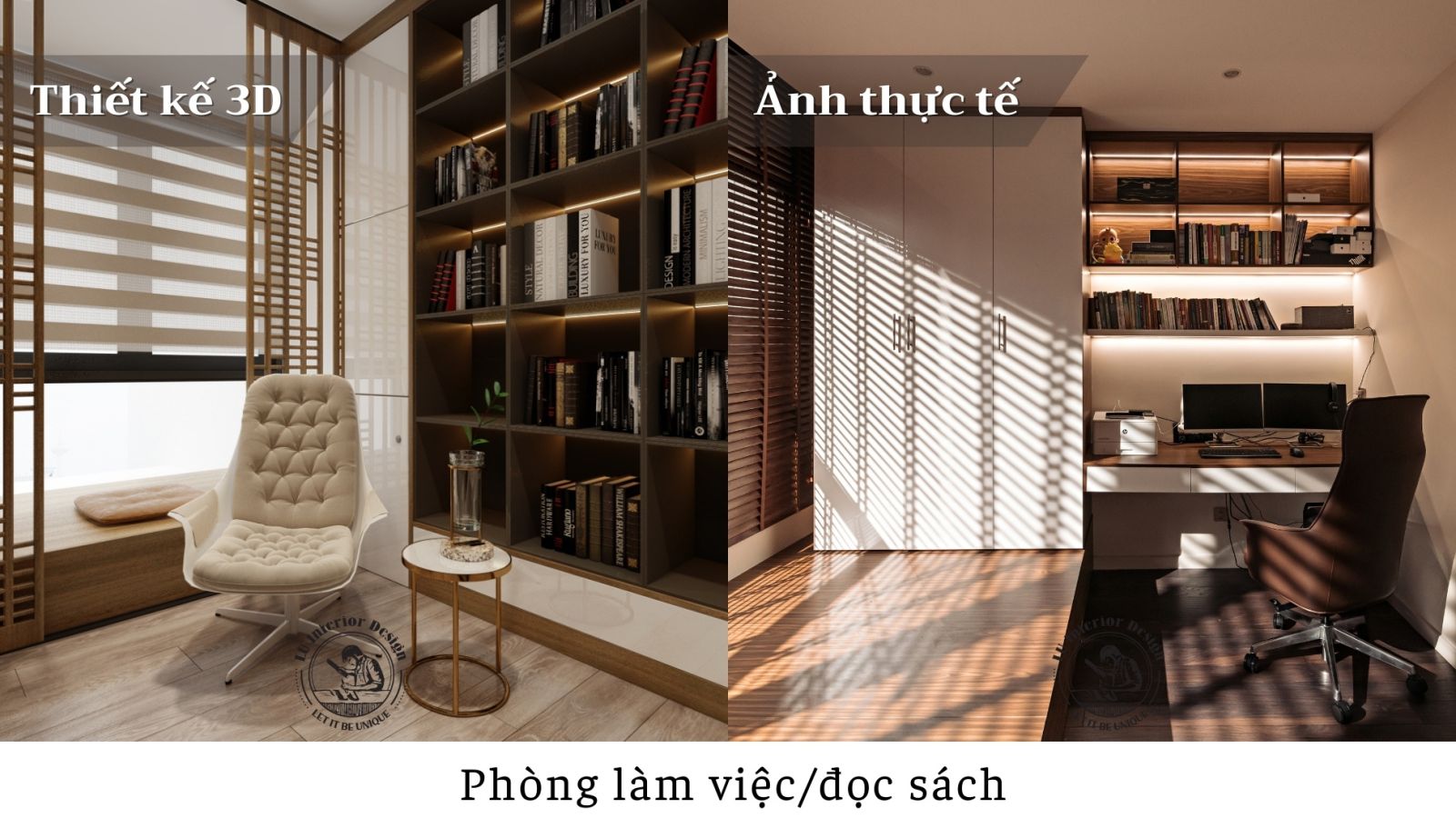Thiết kế nội thất phòng làm việc tiện nghi