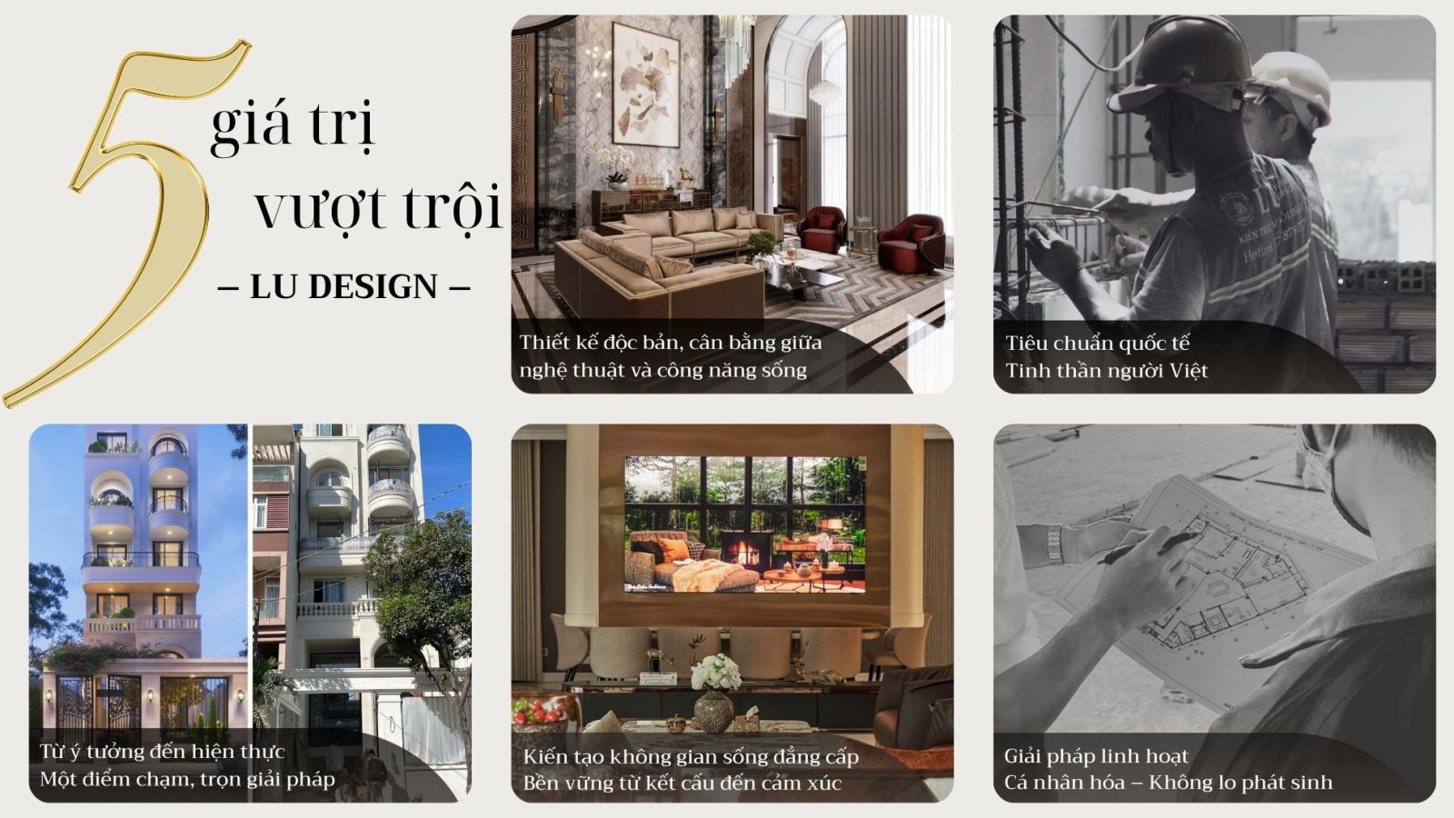5 giá trị cốt lõi của LU Design