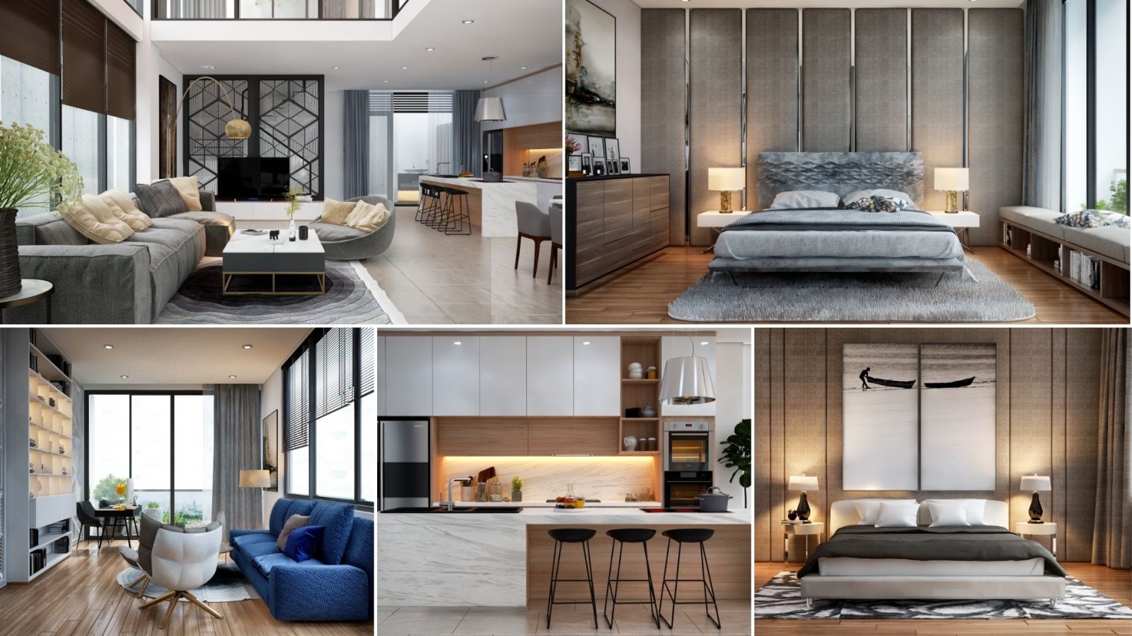 Thiết kế nội thất biệt thự phố quận 7 sang trọng với phong cách hiện đại tại LU Design