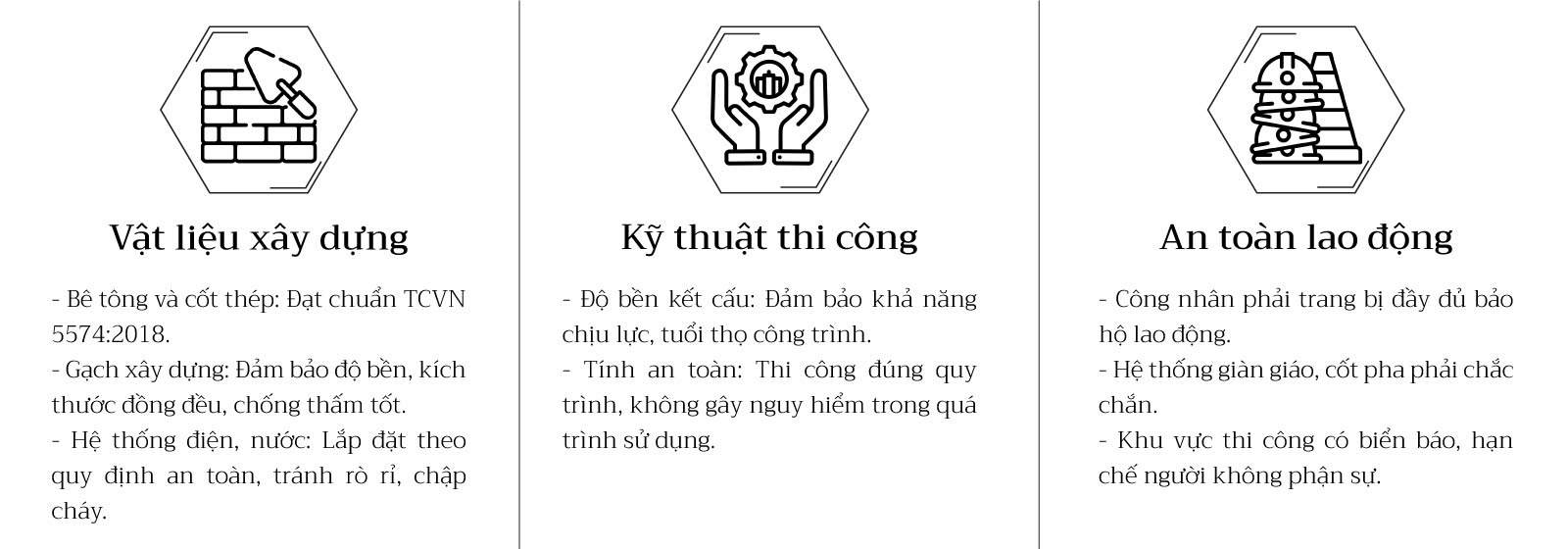 Các tiêu chuẩn quan trọng