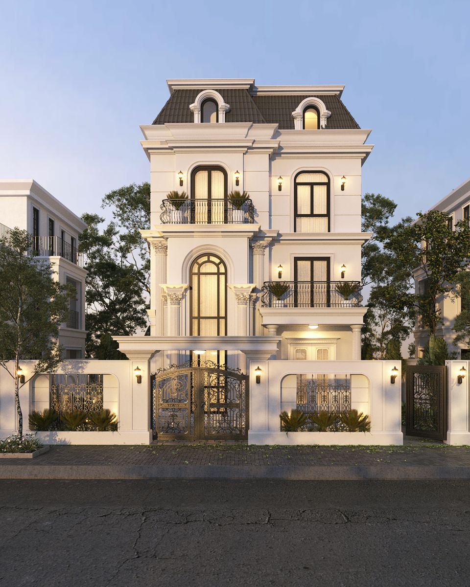 Thiết kế nội thất biệt thự cao cấp 3 tầng bởi LuDesign