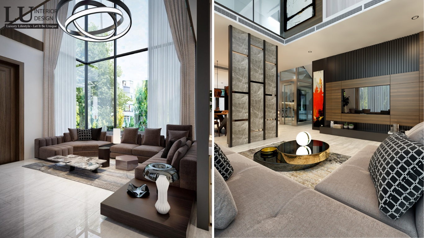 Thiết Kế Nội Thất Phòng khách biệt thự Lucasta Khang Điền thiết kế Modern