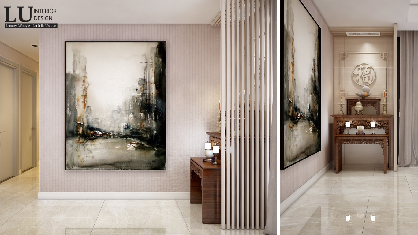 Thiết kế của khu vực tủ thờ trang trọng